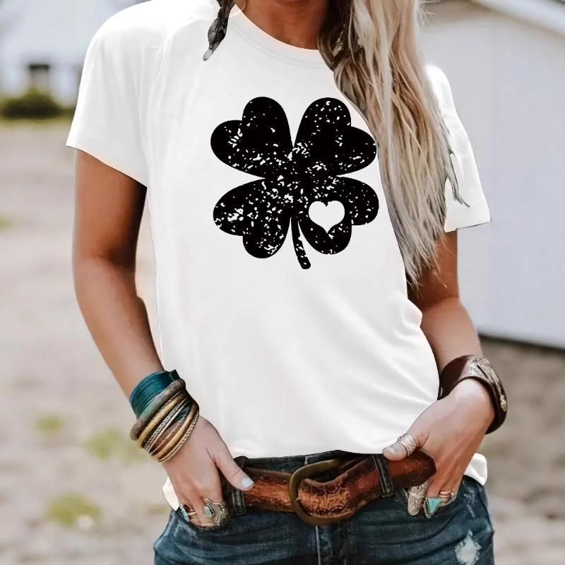 Summer Round-neck Pullover Short-sleeved Women s T-shirt L 
Summer Round-neck Pullover Short-sleeved Women s T-shirt L