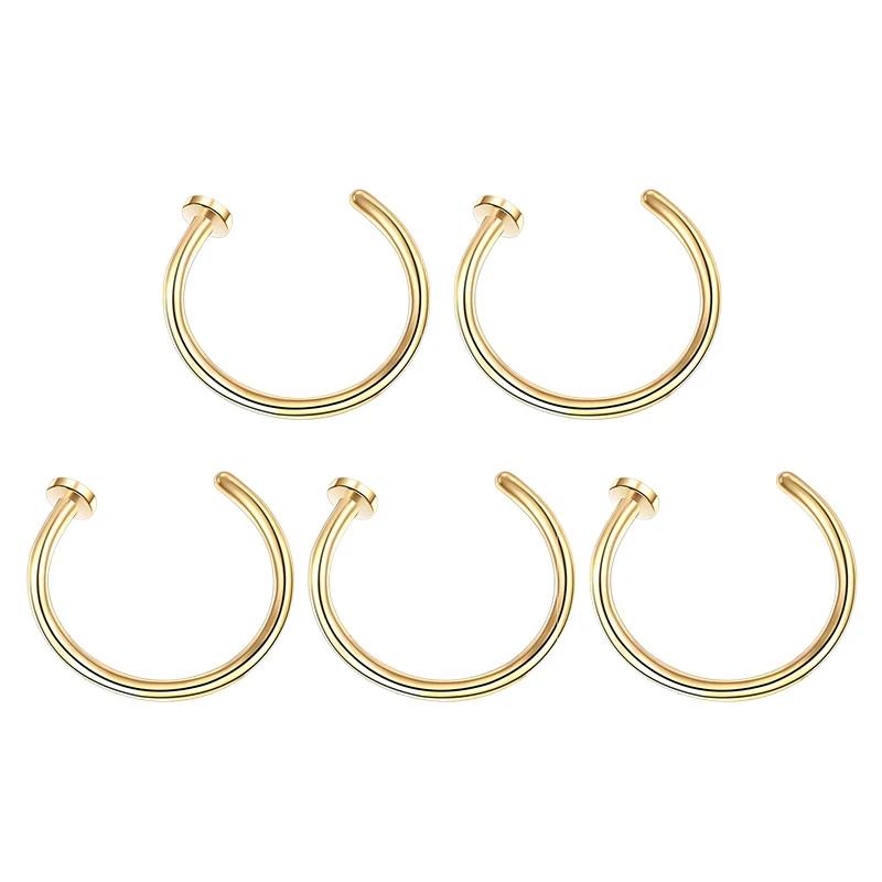 5pc Fake Nose Ring Sexy C Lip Ring Stainless Steel Piercing Nostril Hoop Piercing Stud Accessories Piercing Jewelry For Womem 0.8x10x2mm
5pc Fake Nose Ring Sexy C Lip Ring Stainless Steel Piercing Nostril Hoop Piercing Stud Accessories Piercing Jewelry For Womem 0.8x10x2mm
