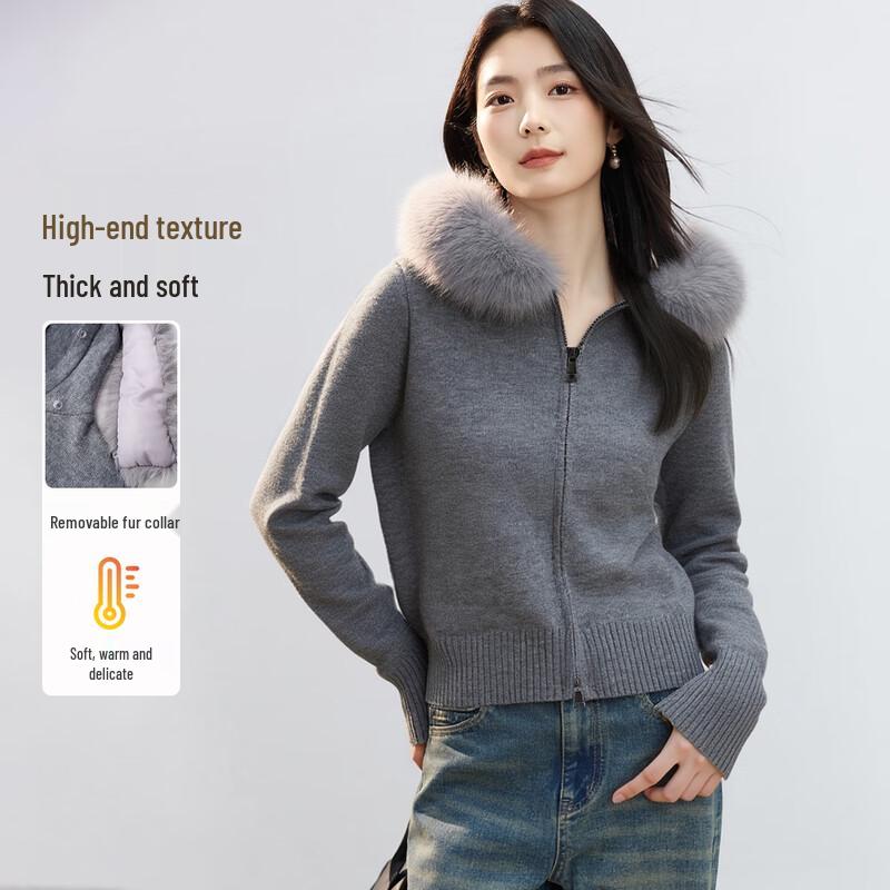 Women s Retro Hooded Faux Fur Collar Knit Sweater One Size F(170/88A)
Women s Retro Hooded Faux Fur Collar Knit Sweater One Size F(170/88A)