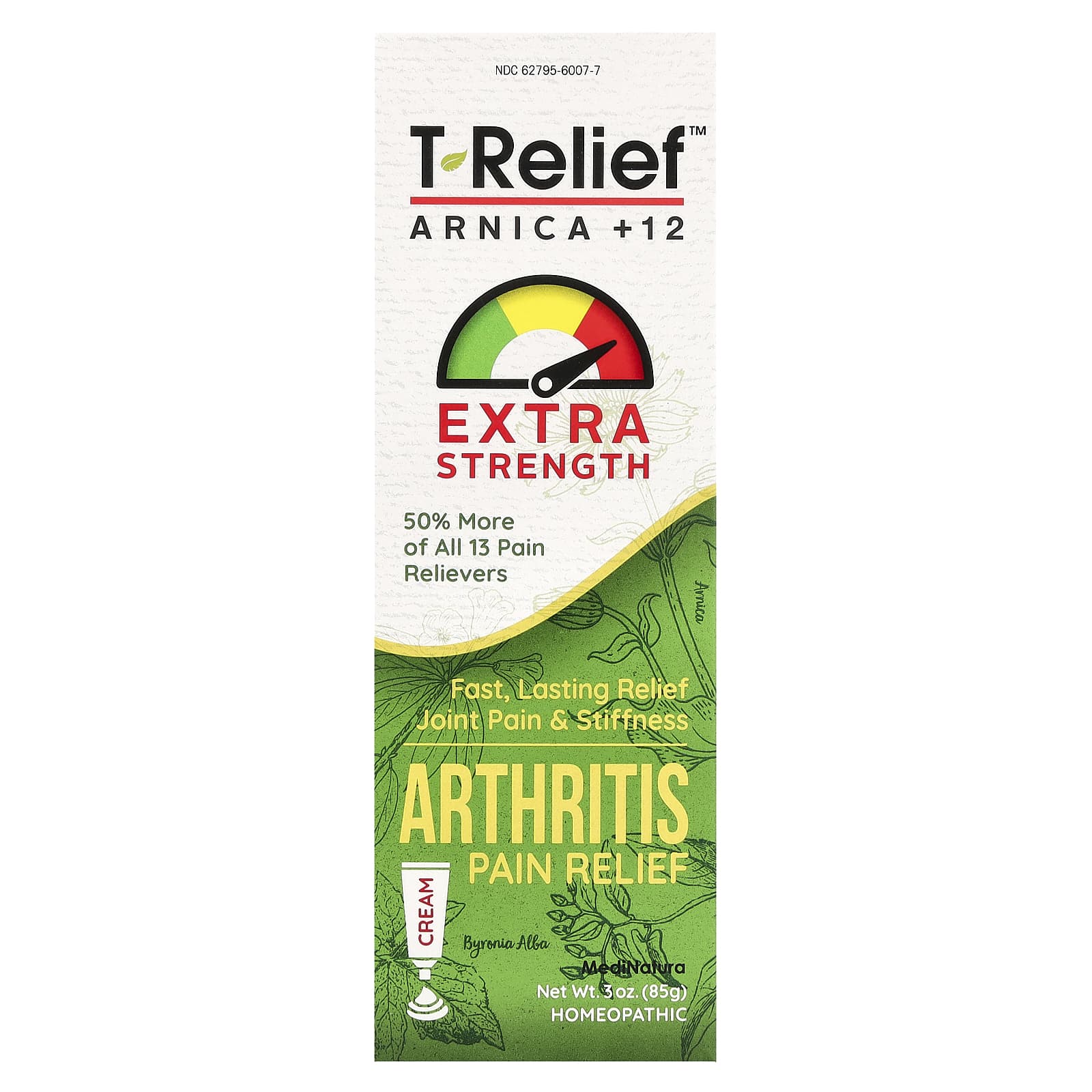 T-Relief, с арникой и 12 обезболивающими ингредиентами, крем для облегчения боли при артрите, 57 г (2 унции)
T-Relief, с арникой и 12 обезболивающими ингредиентами, крем для облегчения боли при артрите, 57 г (2 унции)