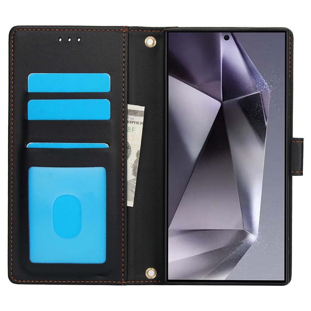 For Samsung Galaxy S25 Ultra Case PU Leather Stand View Phone Wallet Cover with Hand Strap White
For Samsung Galaxy S25 Ultra Case PU Leather Stand View Phone Wallet Cover with Hand Strap White