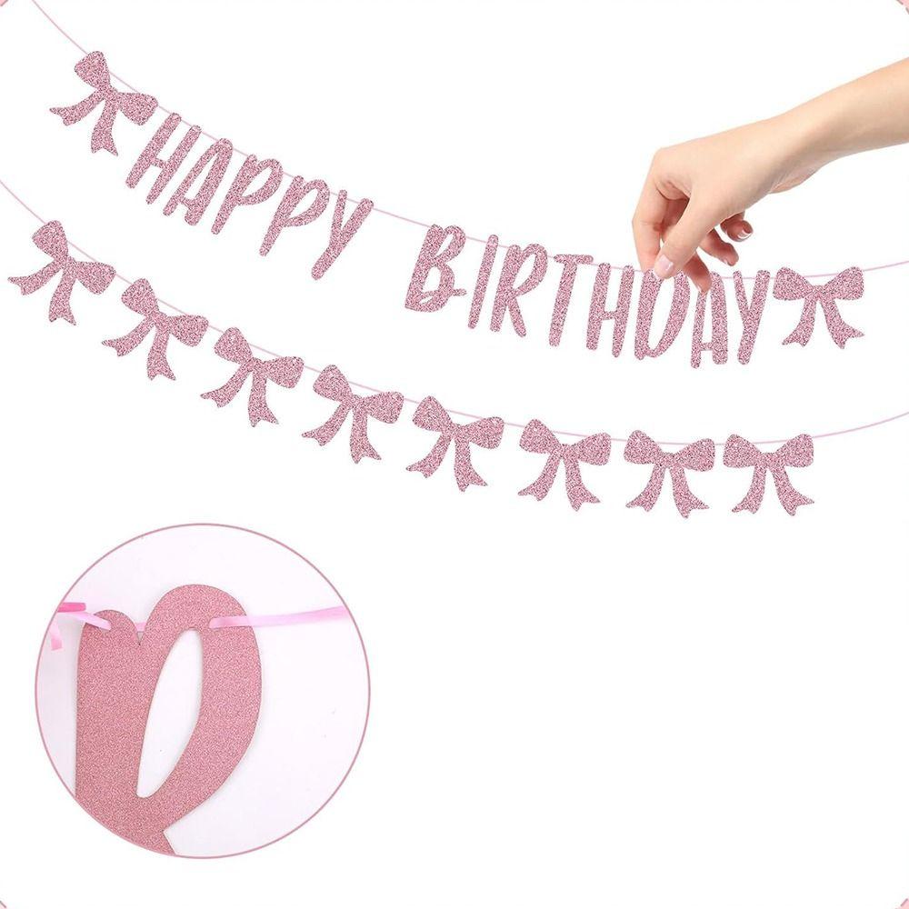 Cute Happy Birthday Banner Pink Bow Pink Glittler Backdrops Birthday Garland Celebrations
Cute Happy Birthday Banner Pink Bow Pink Glittler Backdrops Birthday Garland Celebrations