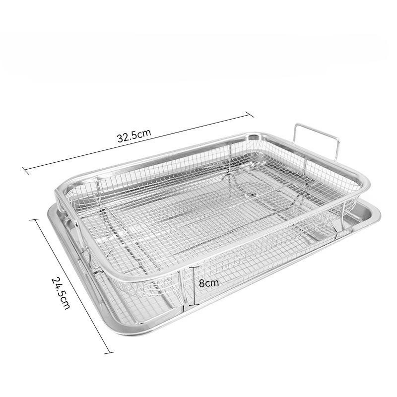 Stainless Steel BBQ Basket - Portable Baking Tray for Oven & Air Fryer, Versatile Outdoor Cooking Accessory for Convenient
Stainless Steel BBQ Basket - Portable Baking Tray for Oven & Air Fryer, Versatile Outdoor Cooking Accessory for Convenient