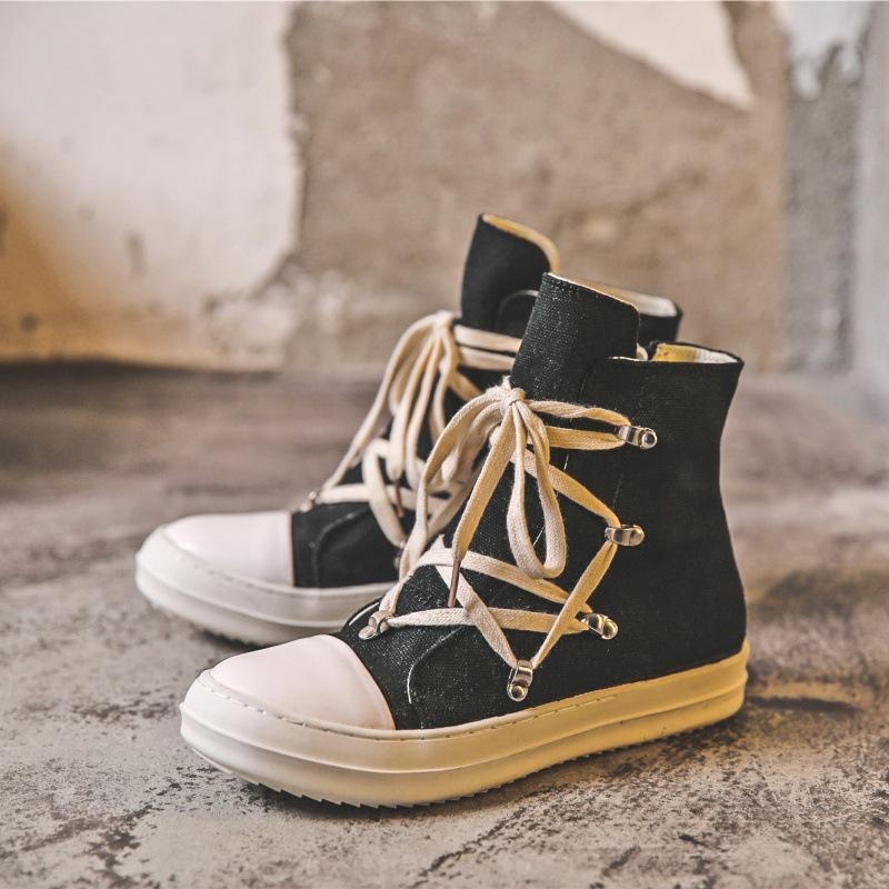 Pentagram High-Top Canvas Shoes - Thick-Soled, All-Match Street Fashion for Couples, Spring 24 Hip-Hop Style. EU 43 чорний
Pentagram High-Top Canvas Shoes - Thick-Soled, All-Match Street Fashion for Couples, Spring 24 Hip-Hop Style. EU 43 чорний
