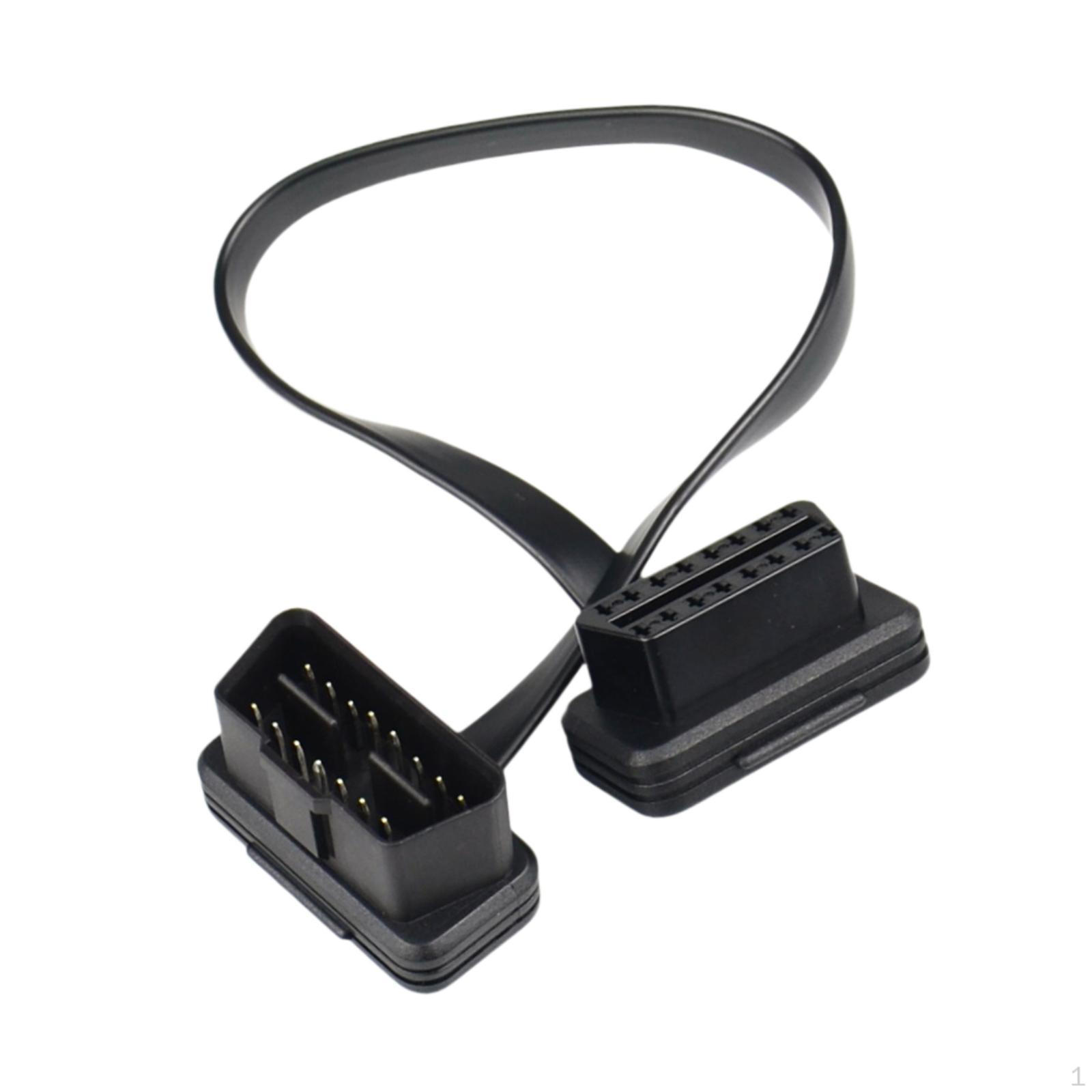 16 Pin Male to Female OBD2 Connector Cable for Car Diagnostic Applications 30CM 11.81inch
16 Pin Male to Female OBD2 Connector Cable for Car Diagnostic Applications 30CM 11.81inch