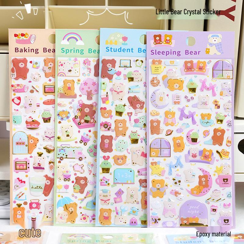 Cute Bear Cartoon Animal Crystal Epoxy Stickers for DIY Cups, Diaries, Phone Cases & Girls Decor
Cute Bear Cartoon Animal Crystal Epoxy Stickers for DIY Cups, Diaries, Phone Cases & Girls Decor