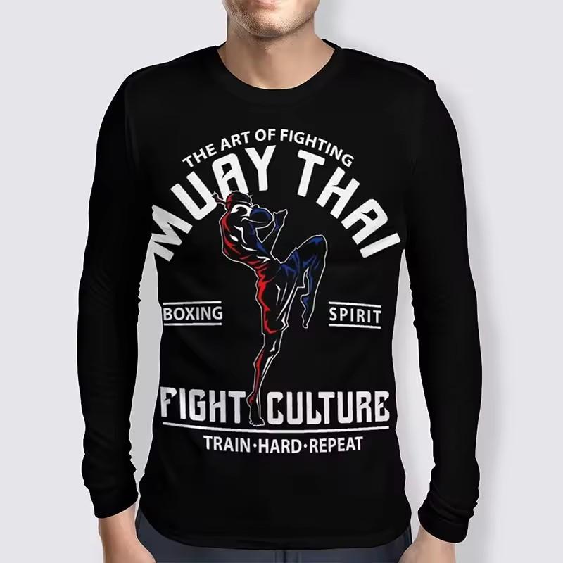 Футболка с рисунком тигра для тайского бокса Muay Thai, мужская одежда для фитнеса и занятий спортом, мужская футболка с длинным рукавом 3D для тайского бокса Kong Fu, летние спортивные топы 6XL
Футболка с рисунком тигра для тайского бокса Muay Thai, мужская одежда для фитнеса и занятий спортом, мужская футболка с длинным рукавом 3D для тайского бокса Kong Fu, летние спортивные топы 6XL