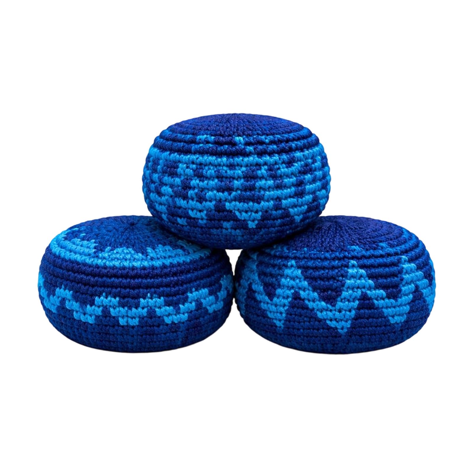 Handmade Knitted Footbag Set 3 Pieces Durable Soft Material Traditional Craft Patterned Design Suitable for Exercise and Recreation One Size
Handmade Knitted Footbag Set 3 Pieces Durable Soft Material Traditional Craft Patterned Design Suitable for Exercise and Recreation One Size