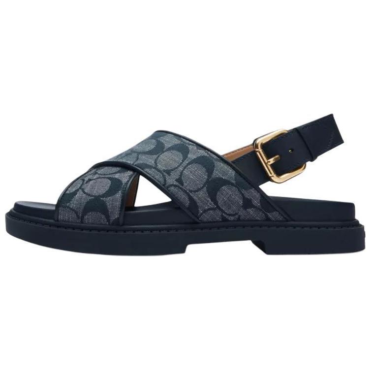 Coach Кожаные сандалии с круглым носком и открытым носком на одном ремешке Женские сандалии Синие CT645-BHP 35.5
Coach Кожаные сандалии с круглым носком и открытым носком на одном ремешке Женские сандалии Синие CT645-BHP 35.5