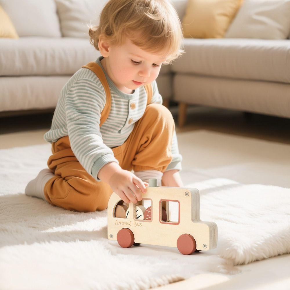 Wooden Material Wooden Bus Toy Cylinder Blocks Wooden Cartoon Animal Bus Hand-pushed Car Home Play car
Wooden Material Wooden Bus Toy Cylinder Blocks Wooden Cartoon Animal Bus Hand-pushed Car Home Play car