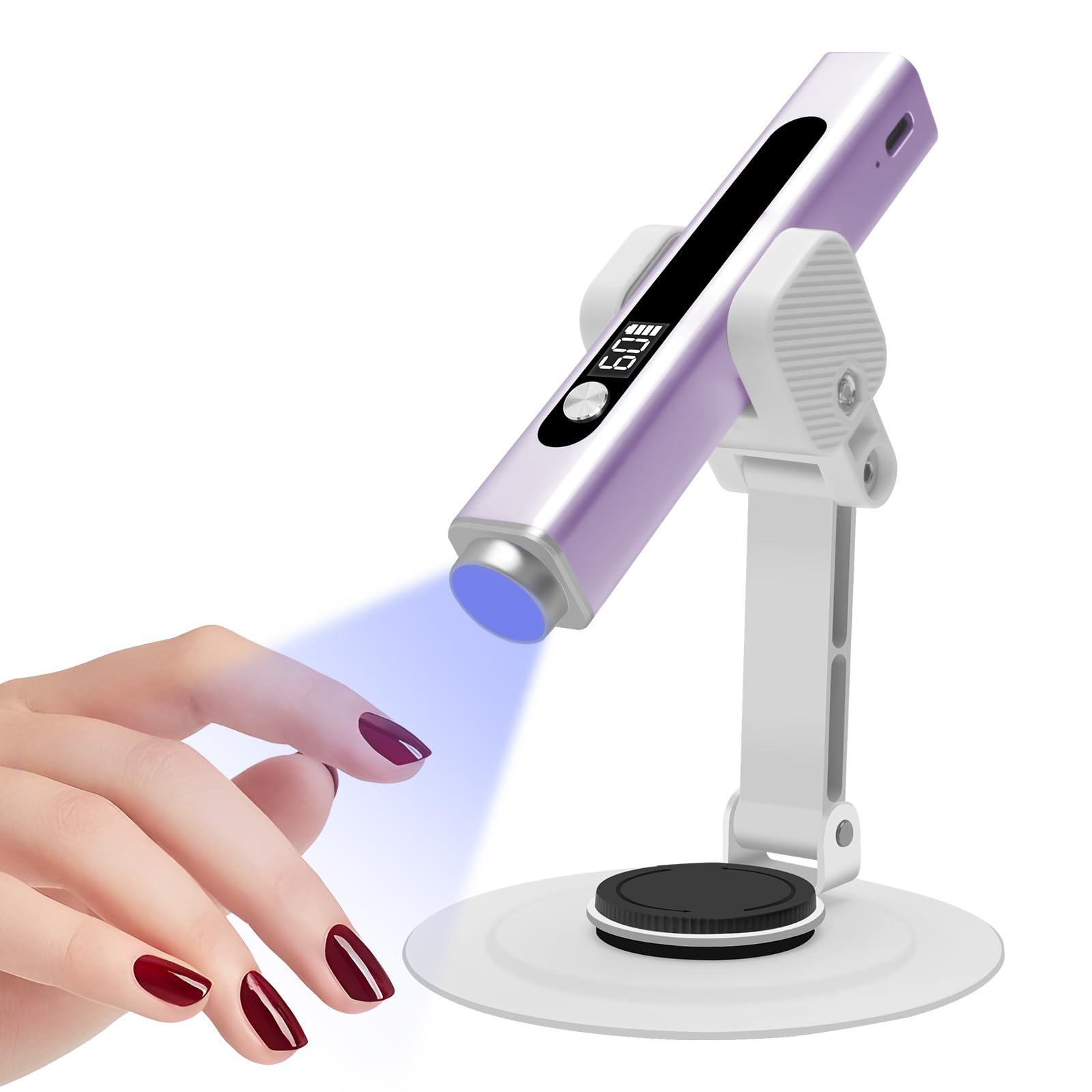 CGBE Gel Nail Light 3W Rechargeable Mini LED Nail Fast Curing Light for Compatible with All Home Use Stand Pen-Type Lamp, Handy, Drying, Resin,
CGBE Gel Nail Light 3W Rechargeable Mini LED Nail Fast Curing Light for Compatible with All Home Use Stand Pen-Type Lamp, Handy, Drying, Resin,