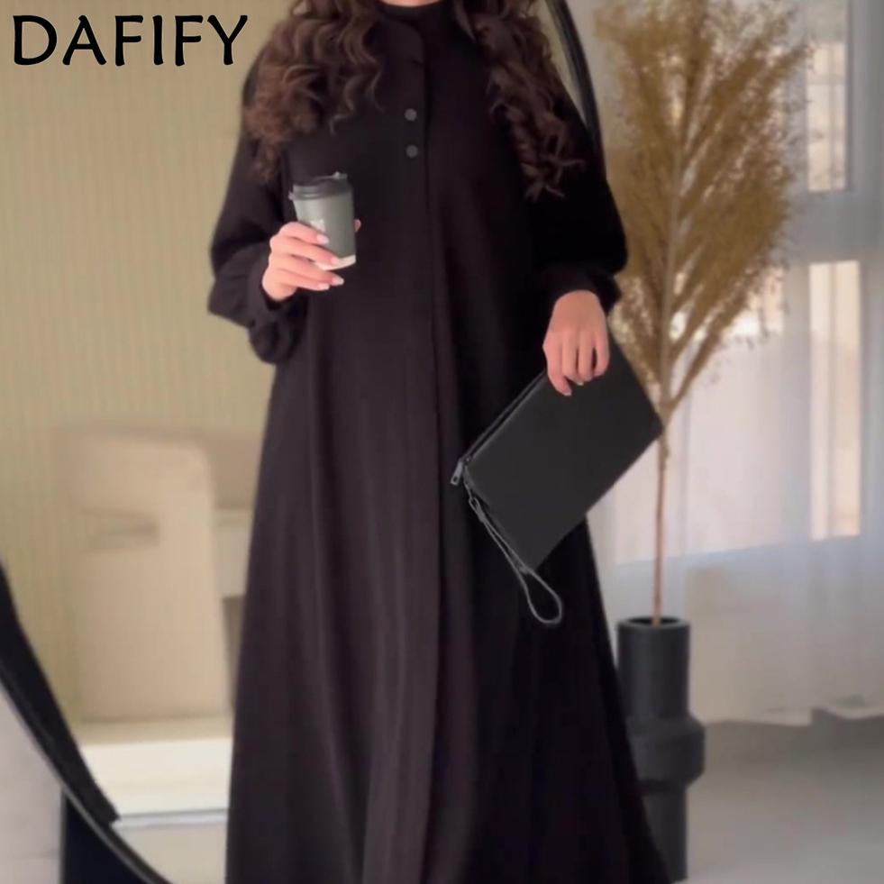 DAFIFY Женская мода весна-осень однотонный принт длинный рукав полуводолазка свободная талия повседневные платья S чёрный
DAFIFY Женская мода весна-осень однотонный принт длинный рукав полуводолазка свободная талия повседневные платья S чёрный