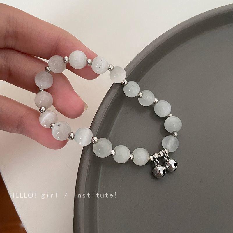 Cat s Eye Stone Bell Chain Bracelet - Crystal - Unique Design - Handcrafted for The High-end Market - Sophisticated and Luxurious - Exquisite Handwear
Cat s Eye Stone Bell Chain Bracelet - Crystal - Unique Design - Handcrafted for The High-end Market - Sophisticated and Luxurious - Exquisite Handwear