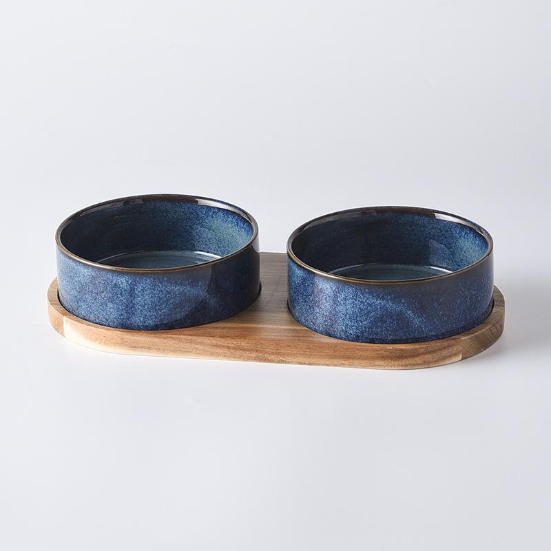 Dog Bowl Ceramic Matte Pet Bowl Cervical Spine Protector Anti Knock Over Wooden Tray Pet Feeding Supplies Cat Accessories 15.5cm 850ML
Dog Bowl Ceramic Matte Pet Bowl Cervical Spine Protector Anti Knock Over Wooden Tray Pet Feeding Supplies Cat Accessories 15.5cm 850ML