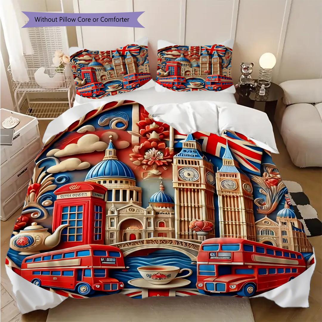 British flag art design bedding, duvet cover, pillowcase, home decoration, birthday gift (1 * duvet cover+2 * pillowcase, coreless) 135x200cm
British flag art design bedding, duvet cover, pillowcase, home decoration, birthday gift (1 * duvet cover+2 * pillowcase, coreless) 135x200cm