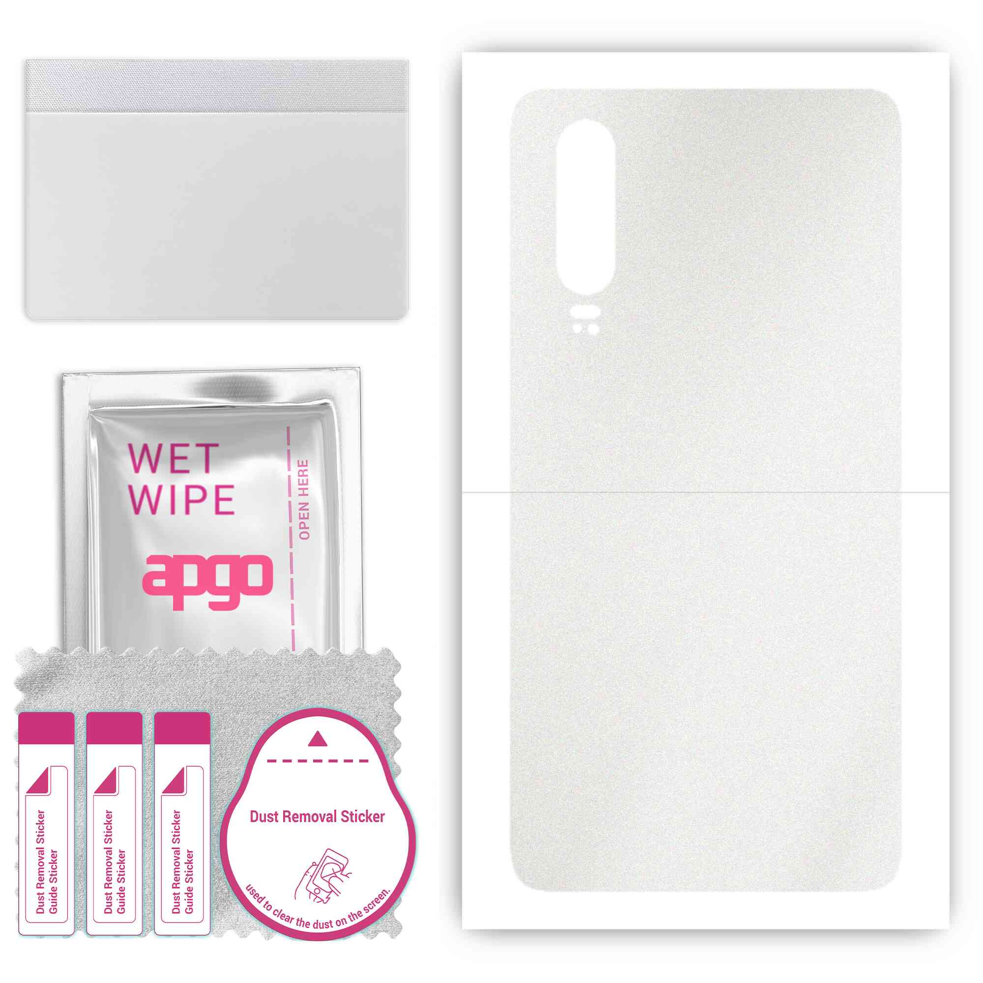 apgo Protective Skin Sticker for the back compatible with Huawei P30, Wrap Film, Foil, Vinyl - Pattern Matte Transparent
apgo Protective Skin Sticker for the back compatible with Huawei P30, Wrap Film, Foil, Vinyl - Pattern Matte Transparent