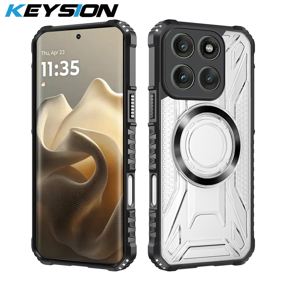 KEYSION Transparent Magnetic Case for Motorola MOTO G86 5G Soft Silicone+PC Heavy Duty Shockproof Phone Cover for MOTO G86 Power for MOTO G86 5G чёрный
KEYSION Transparent Magnetic Case for Motorola MOTO G86 5G Soft Silicone+PC Heavy Duty Shockproof Phone Cover for MOTO G86 Power for MOTO G86 5G чёрный