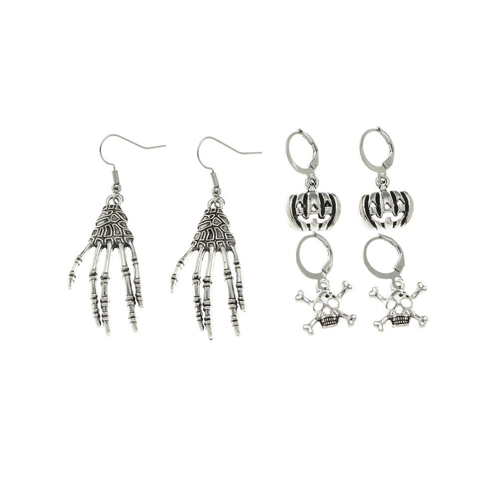 New Halloween Skeleton Hand Dangle Drop Pumpkin Skull Earrings kit for Women Party
New Halloween Skeleton Hand Dangle Drop Pumpkin Skull Earrings kit for Women Party