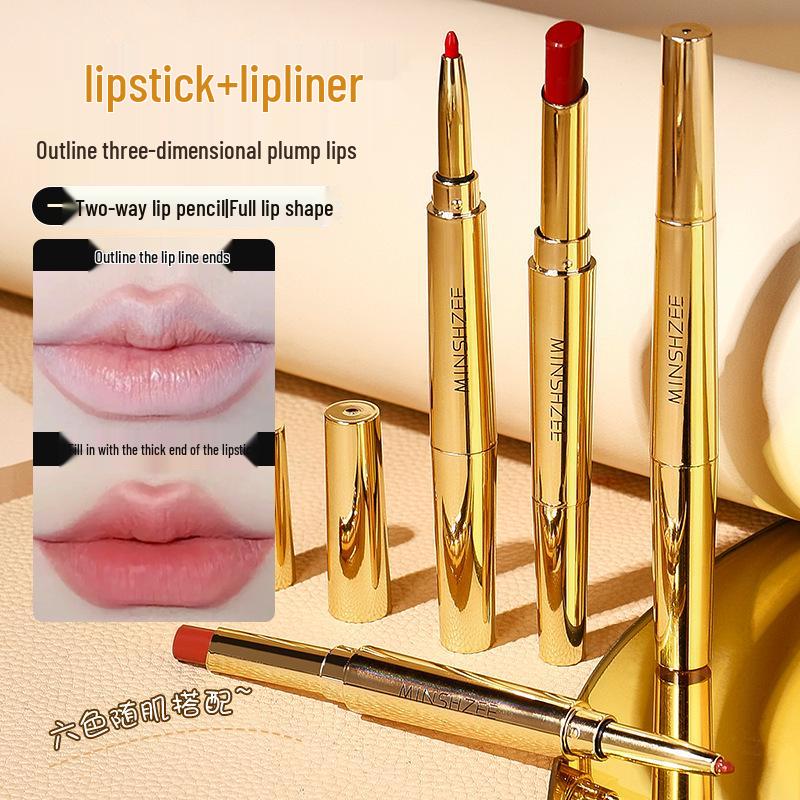 MINSHZEE Mingxi Zhi Dual-Ended Matte Velvet Lipstick & Liner - Long-Lasting, Non-Stick, Plumping, Whitening Effect (Shade 1032) 2g
MINSHZEE Mingxi Zhi Dual-Ended Matte Velvet Lipstick & Liner - Long-Lasting, Non-Stick, Plumping, Whitening Effect (Shade 1032) 2g