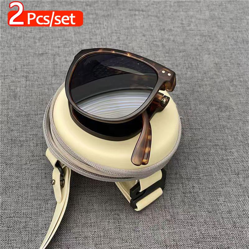 2Pcs Foldable Sunglasses and Glasses Case Stylish Portable UV400 Protection for Men and Women Trendy Design Folding Sun Glasses
2Pcs Foldable Sunglasses and Glasses Case Stylish Portable UV400 Protection for Men and Women Trendy Design Folding Sun Glasses