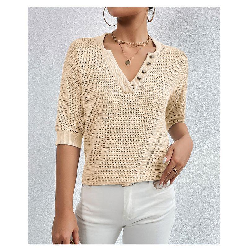 Leisure Hollow 2024 Весенний пуловер Трикотаж Пуловер Трикотаж Apricot Short-sleeved Knitwear M
Leisure Hollow 2024 Весенний пуловер Трикотаж Пуловер Трикотаж Apricot Short-sleeved Knitwear M