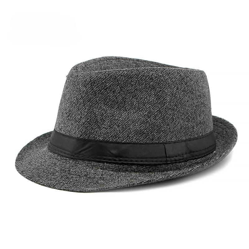 Фетровые шляпы из шерстяного фетра, осень-зима, шляпы для людей среднего и пожилого возраста, мужские шляпы в стиле британского джаза, шляпы для джентльменов, цилиндр, кепка с геометрическим узором темно-серого
Фетровые шляпы из шерстяного фетра, осень-зима, шляпы для людей среднего и пожилого возраста, мужские шляпы в стиле британского джаза, шляпы для джентльменов, цилиндр, кепка с геометрическим узором темно-серого