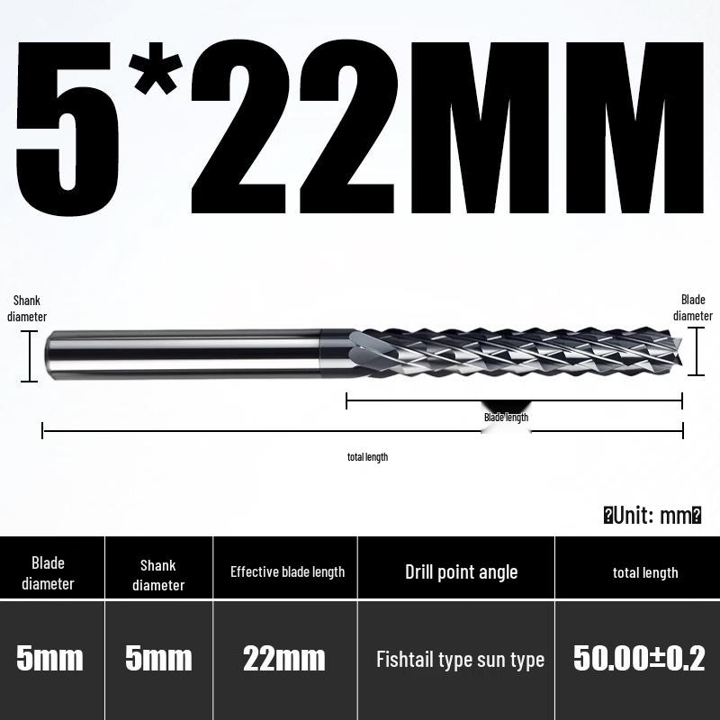 Aokewen Tungsten Steel Corn End Mill
Aokewen Tungsten Steel Corn End Mill