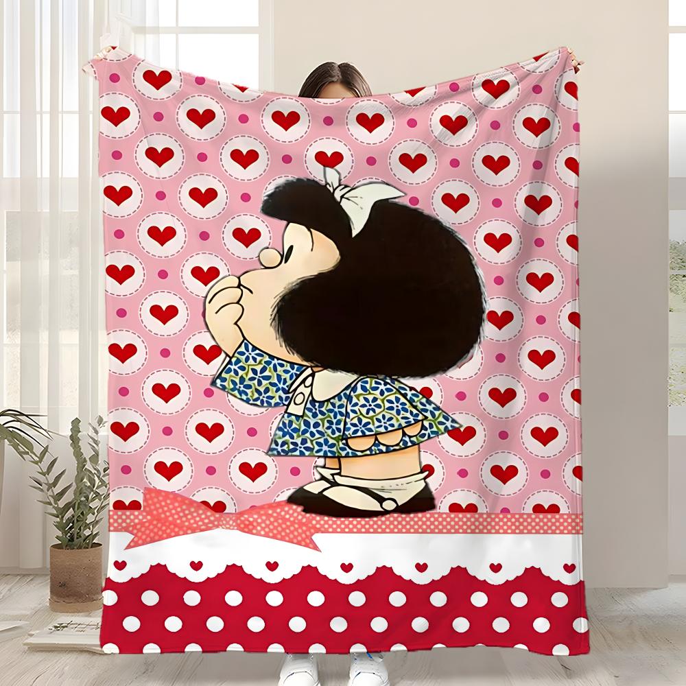 Cartoon M-Mafalda Throw Kid-Friendly Flannel Throw Blanket Soft Warm Anti-Static Washable All Season 75x90cm
Cartoon M-Mafalda Throw Kid-Friendly Flannel Throw Blanket Soft Warm Anti-Static Washable All Season 75x90cm