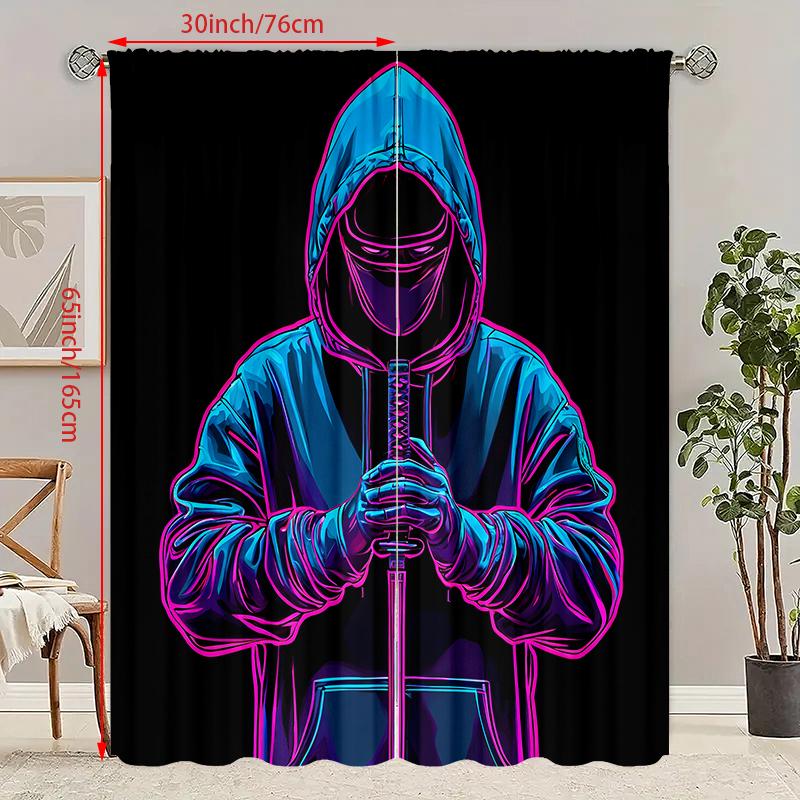 2pcs- Anime player printed curtains, pole bag curtains 42*84, Bedroom and living room, home decoration, room decoration 29Wx64L(75x166CM)x2
2pcs- Anime player printed curtains, pole bag curtains 42*84, Bedroom and living room, home decoration, room decoration 29Wx64L(75x166CM)x2