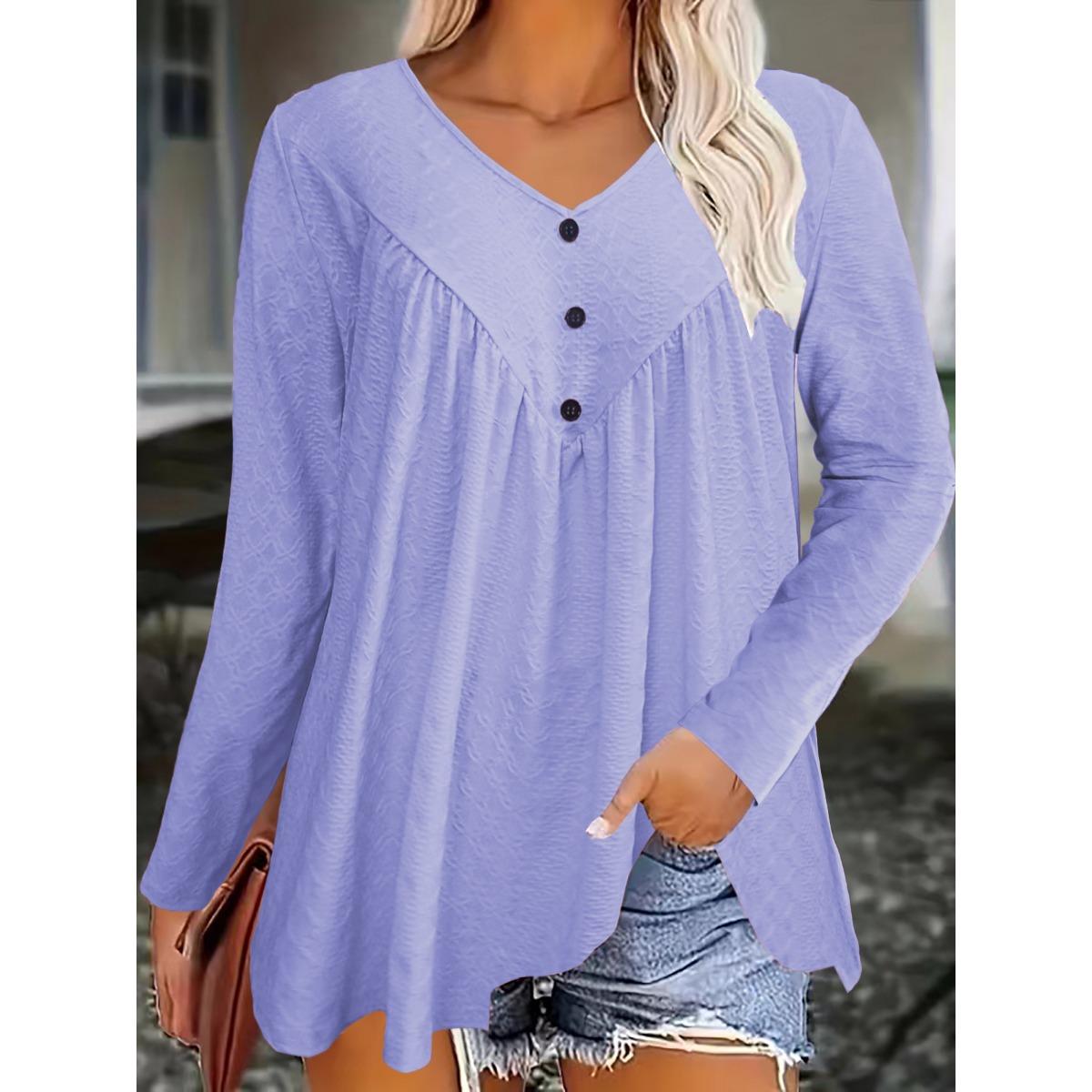New Arrival Fall Long Sleeve V Neck T-Shirt for Women, Casual Loose Top for Ladies, European American Fashion 5XL лавандовий
New Arrival Fall Long Sleeve V Neck T-Shirt for Women, Casual Loose Top for Ladies, European American Fashion 5XL лавандовий
