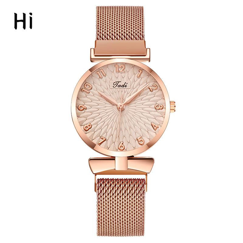 Женские часы Женские часы Цифровые часы с бантом из подсолнечника Ленивые магнитные часы Кварцевые часы
Женские часы Женские часы Цифровые часы с бантом из подсолнечника Ленивые магнитные часы Кварцевые часы