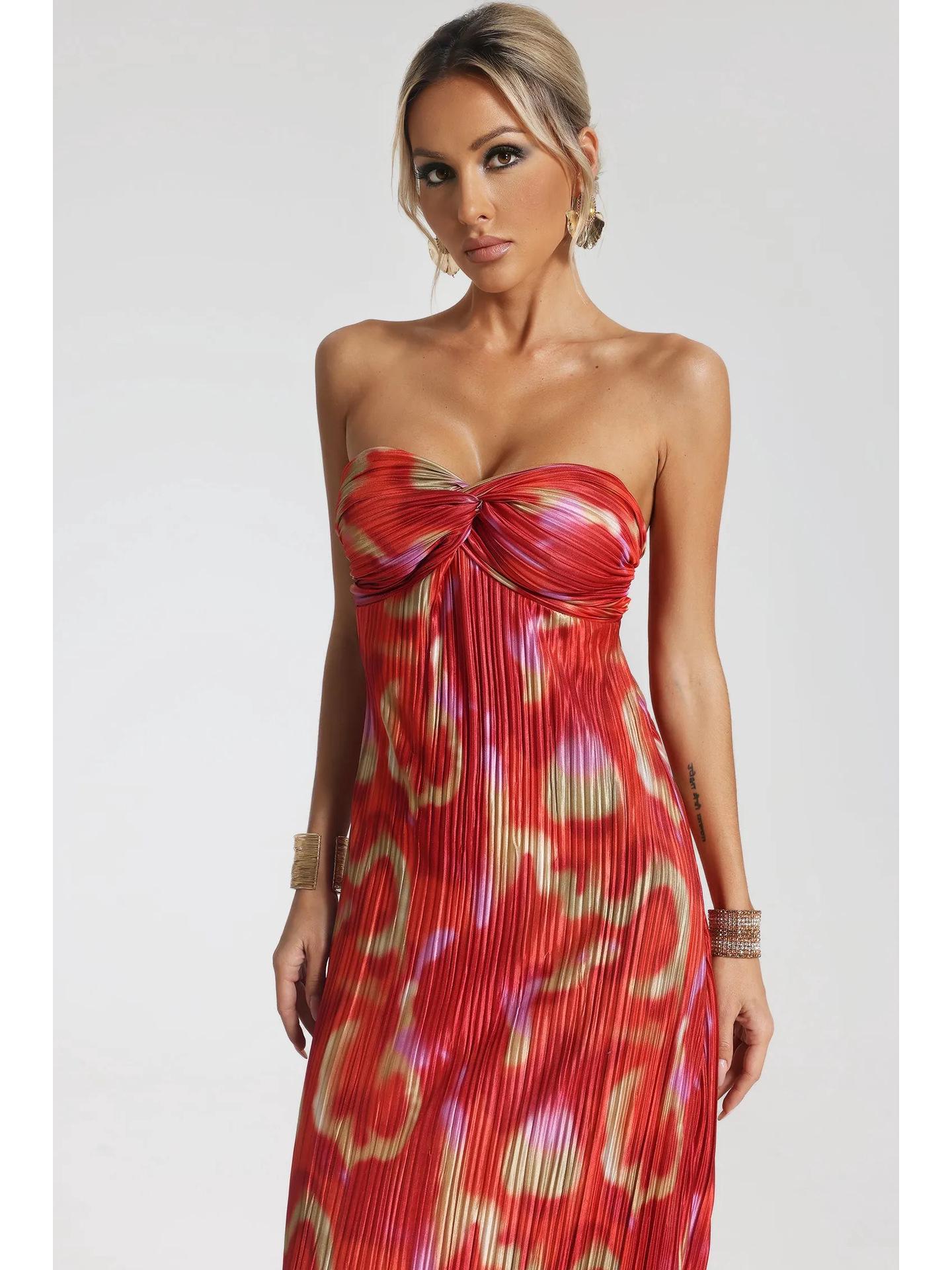 2024 г. Платье-труба с открытой спиной и плиссированным принтом в европейском и американском стиле для похудения Medium
2024 г. Платье-труба с открытой спиной и плиссированным принтом в европейском и американском стиле для похудения Medium