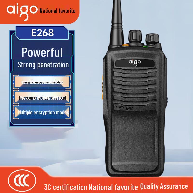 aigo E268 Professional Walkie-Talkie (CN version)
aigo E268 Professional Walkie-Talkie (CN version)
