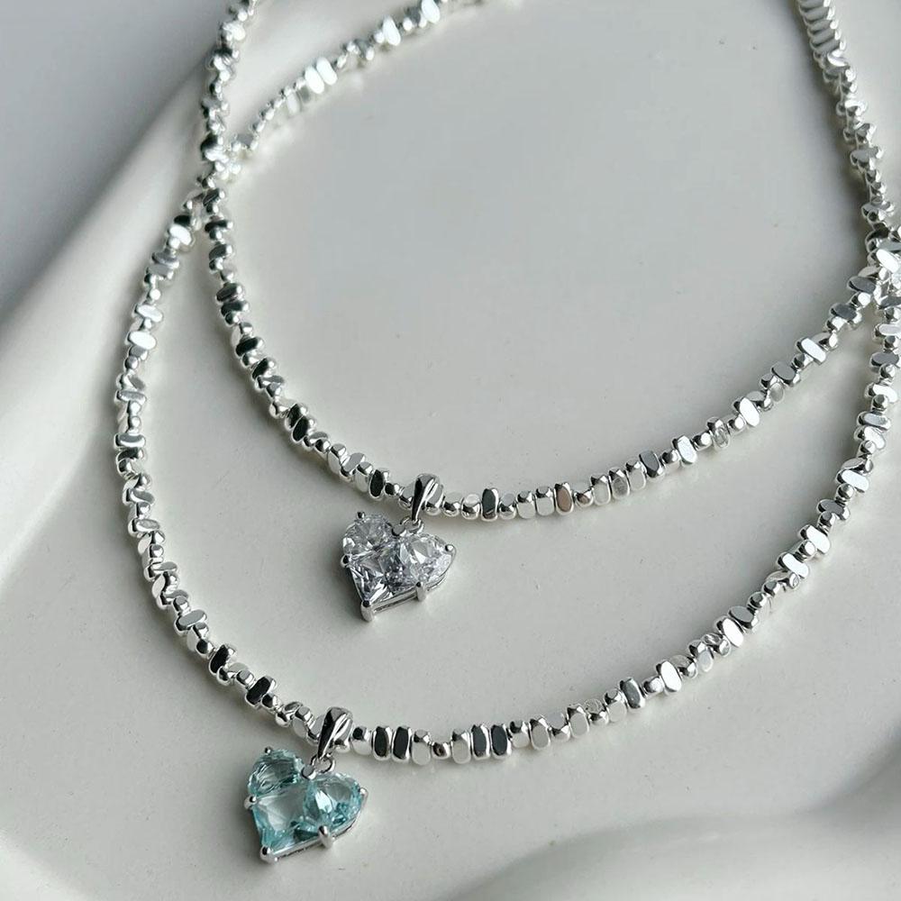 1Pc Design Exaggerated Irregular Beads Chain With Crystal Heart Pendant Necklace for Women Valentine s Gift
1Pc Design Exaggerated Irregular Beads Chain With Crystal Heart Pendant Necklace for Women Valentine s Gift