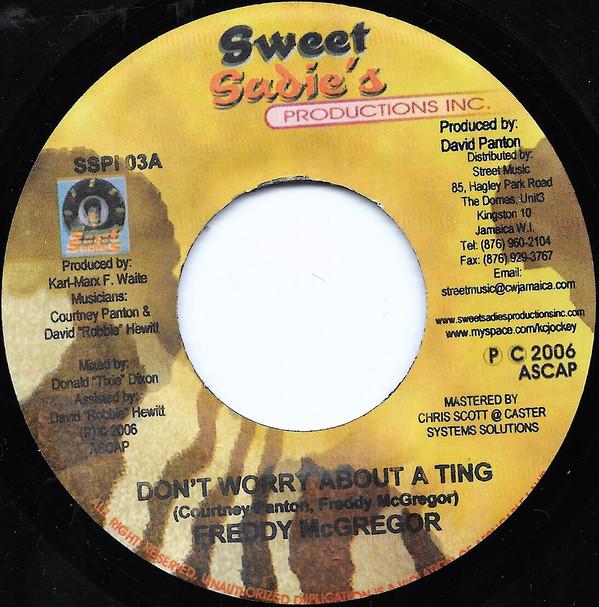 7inch Record FREDDIE MCGREGOR / ANTHONY CRUZ - Don t Worry About A Ting / Crazy SSPI03 Sweet Sadies Pr 2006 Jamaica Reggae, Ska & Dub Used
7inch Record FREDDIE MCGREGOR / ANTHONY CRUZ - Don t Worry About A Ting / Crazy SSPI03 Sweet Sadies Pr 2006 Jamaica Reggae, Ska & Dub Used