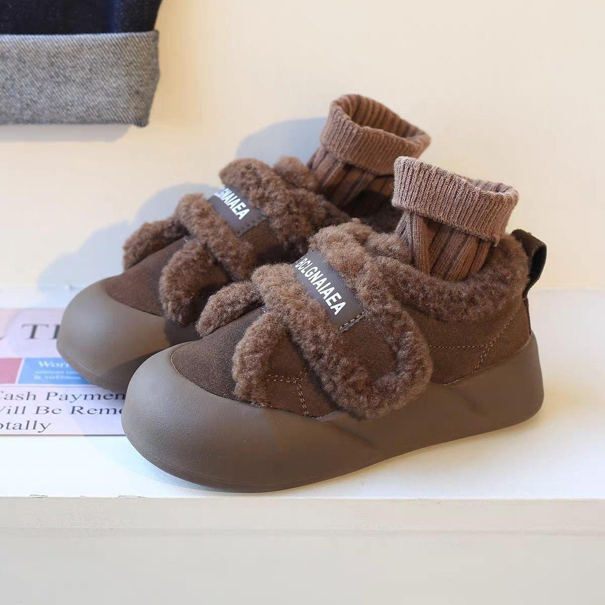Детские флисовые хлопковые туфли, Зимние ботинки для снега для девочек, Теплые шерстяные туфли для мальчиков 36 темно-коричневого
Детские флисовые хлопковые туфли, Зимние ботинки для снега для девочек, Теплые шерстяные туфли для мальчиков 36 темно-коричневого