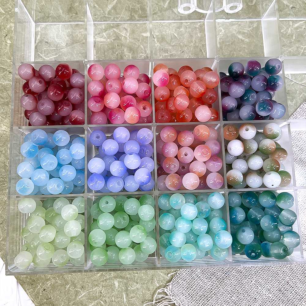 100pcs 8mm Round Glass Beads Gradient Color Loose Spacing Bead Jewelry Making DIY Bracelet Necklace Keychain Accessories
100pcs 8mm Round Glass Beads Gradient Color Loose Spacing Bead Jewelry Making DIY Bracelet Necklace Keychain Accessories