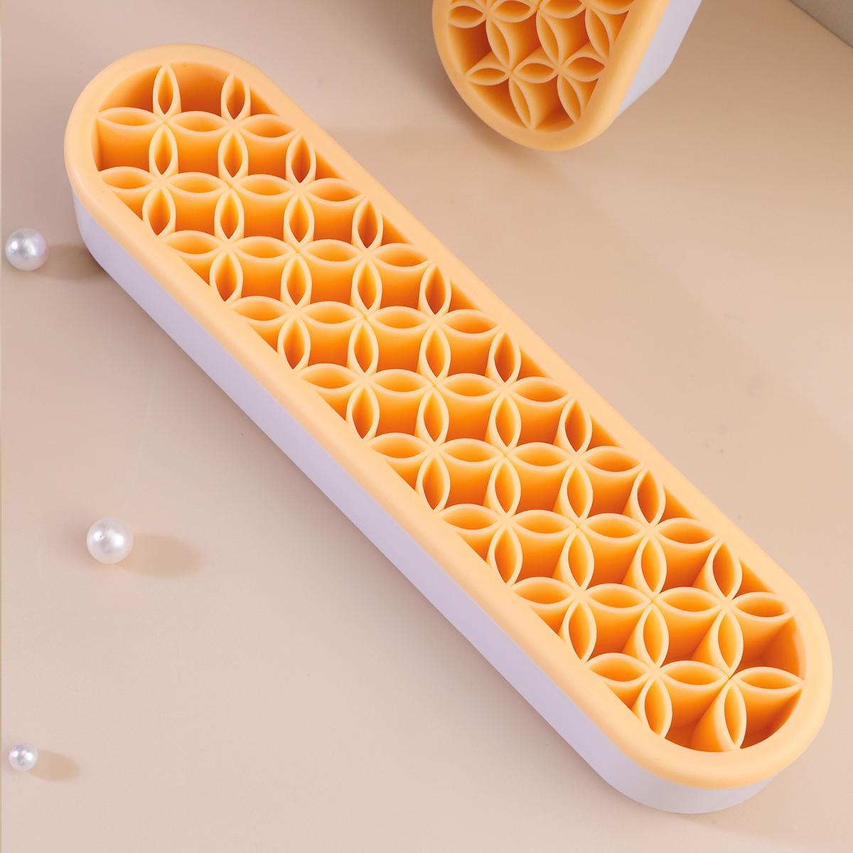 New silicone makeup brush drying rack lipstick display box makeup tools multifunctional sun brush rack storage box жёлтый
New silicone makeup brush drying rack lipstick display box makeup tools multifunctional sun brush rack storage box жёлтый