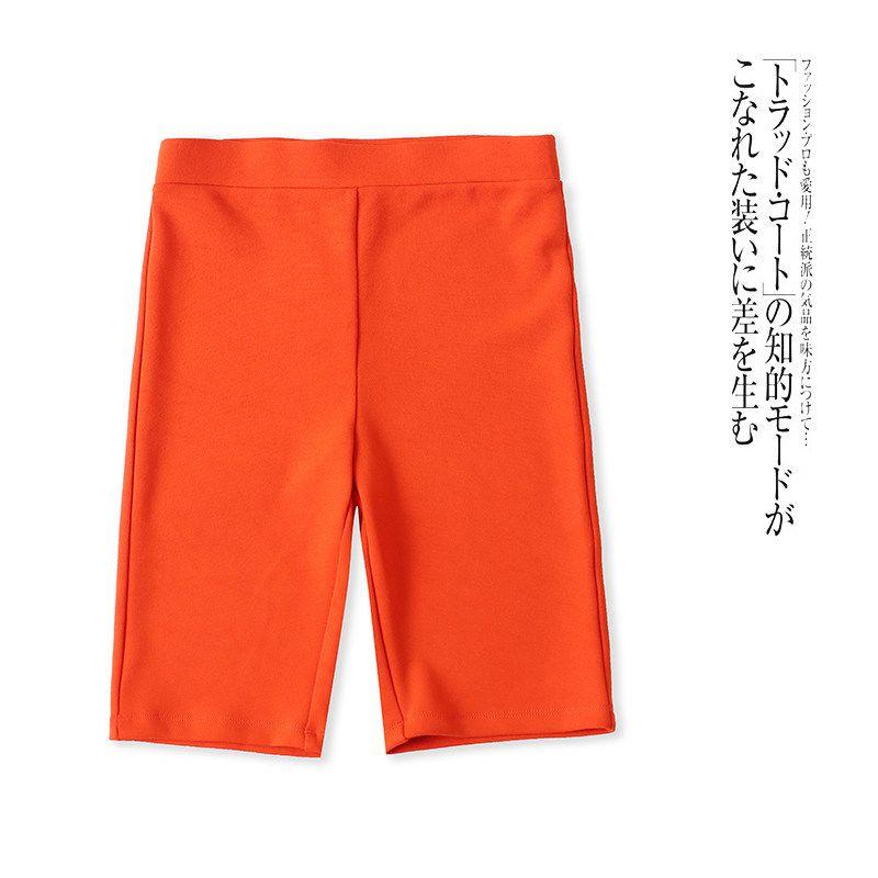 Foreign Trade European and American Women Fitness Shorts Summer New Elastic Waist Stretch Sports Leggings Yoga Pants Cropped Pants Orange S
Foreign Trade European and American Women Fitness Shorts Summer New Elastic Waist Stretch Sports Leggings Yoga Pants Cropped Pants Orange S