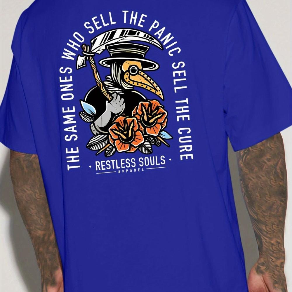 Летняя трендовая новая мужская футболка с принтом готической буквы Crow, удобная и дышащая, с круглым вырезом, уличный стиль для активного отдыха 4XL
Летняя трендовая новая мужская футболка с принтом готической буквы Crow, удобная и дышащая, с круглым вырезом, уличный стиль для активного отдыха 4XL