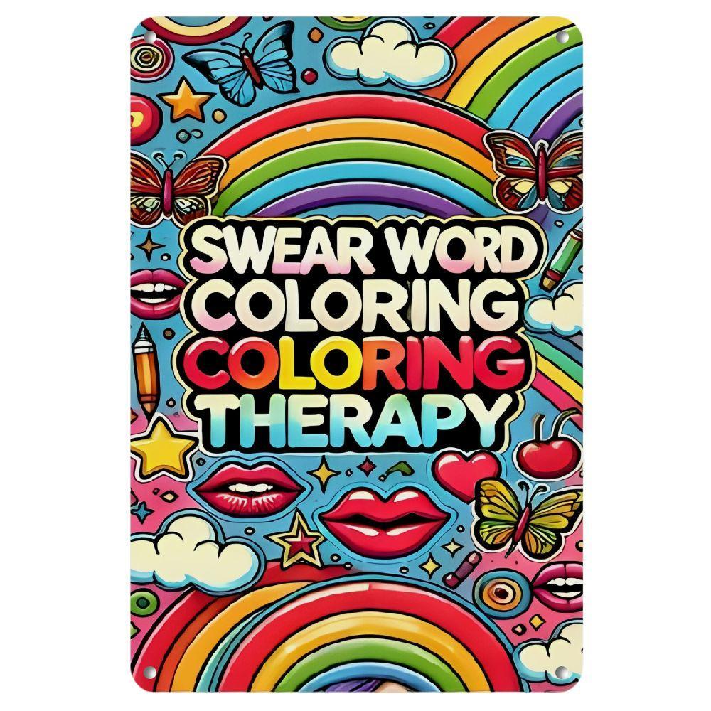 Colorful Swear Word Coloring Therapy Metal Tin Sign Wall Art Decor 20x30cm(7.8x11.8inch)
Colorful Swear Word Coloring Therapy Metal Tin Sign Wall Art Decor 20x30cm(7.8x11.8inch)