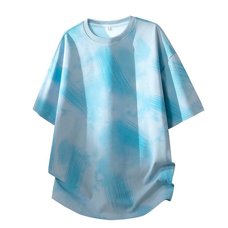 Tie-dyed Short-sleeved Men s Cool Ice Silk Half-sleeved Clothes Breathable Casual T-shirt M світло-синій колір
Tie-dyed Short-sleeved Men s Cool Ice Silk Half-sleeved Clothes Breathable Casual T-shirt M світло-синій колір