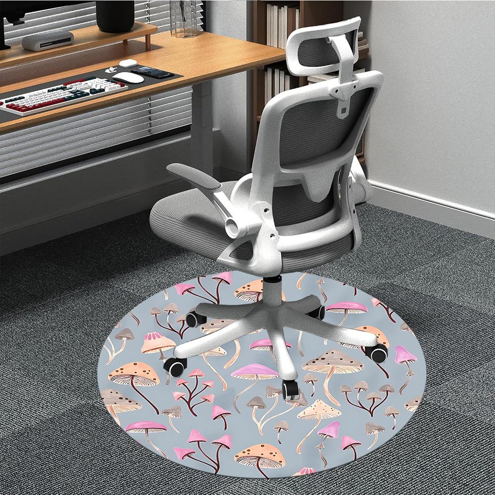 1pc Mushroom Print Office Round Rug, Non-slip, Soft and Durable Office Rug for Interior Decoration, Perfect for Office, Beautiful Decoration yy2603120 80cm by 80cm
1pc Mushroom Print Office Round Rug, Non-slip, Soft and Durable Office Rug for Interior Decoration, Perfect for Office, Beautiful Decoration yy2603120 80cm by 80cm