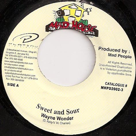 7inch Record WAYNE WONDER - Sweet And Sour MHPD20013 Mad House Jamaica Reggae, Ska & Dub Used
7inch Record WAYNE WONDER - Sweet And Sour MHPD20013 Mad House Jamaica Reggae, Ska & Dub Used