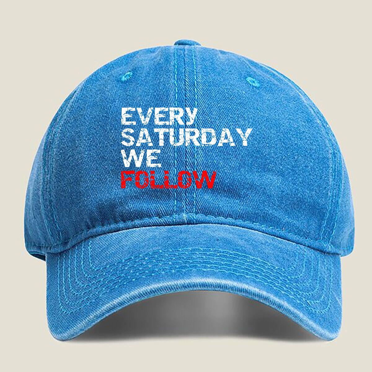 Every Saturday We Follow Fashion Washed Baseball Cap Hat Outdoor Activities One Size озеро синього кольору
Every Saturday We Follow Fashion Washed Baseball Cap Hat Outdoor Activities One Size озеро синього кольору