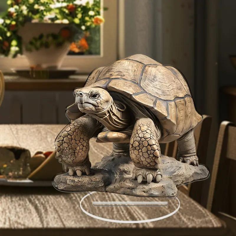 2D Flat Acrylic Tortoise Desktop Decoration, with Base, Suitable for Wall Decoration, Porch, Room, Villa, Accents Home, Hallway, or Workplace - Rustic 20*18cm
2D Flat Acrylic Tortoise Desktop Decoration, with Base, Suitable for Wall Decoration, Porch, Room, Villa, Accents Home, Hallway, or Workplace - Rustic 20*18cm