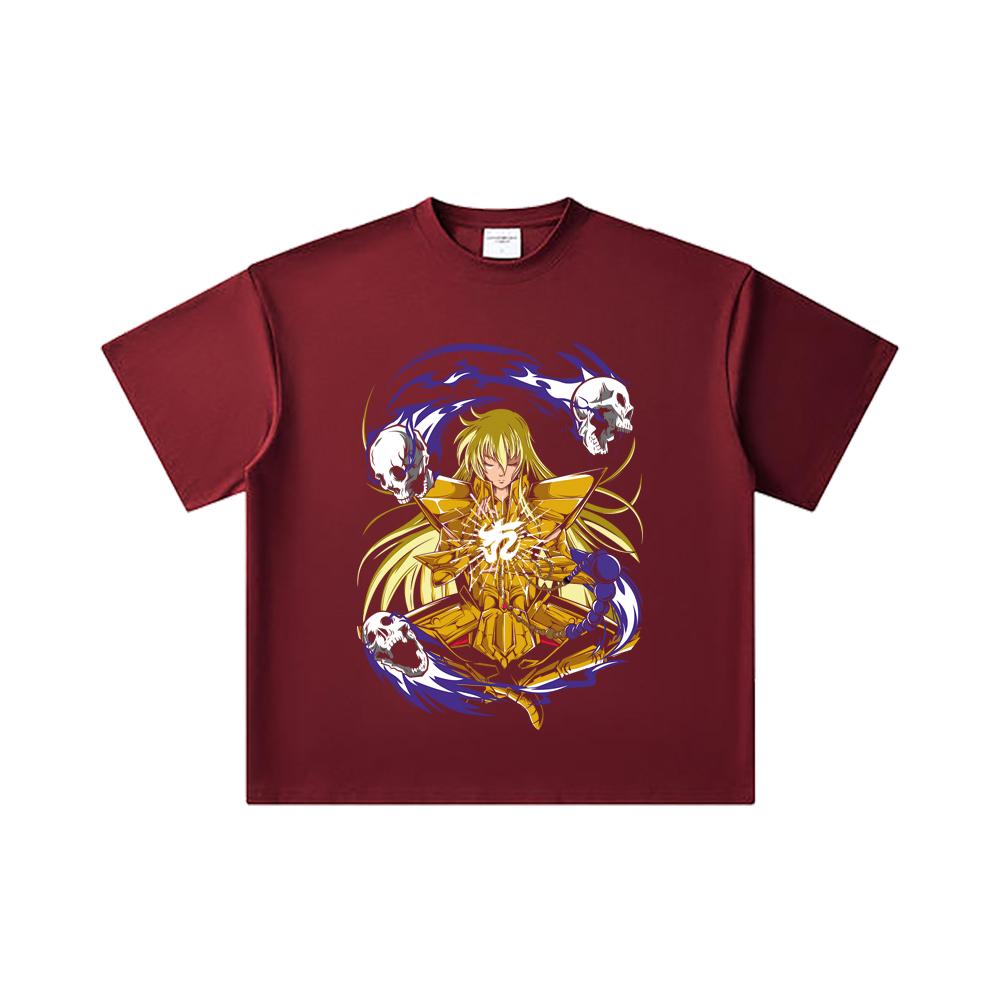 260 GSM Double Yarn 32 Count 100% Cotton Saint Seiya V30 Virgo Print Unisex Heavy Cotton T Shirt 2XL вина червоного кольору
260 GSM Double Yarn 32 Count 100% Cotton Saint Seiya V30 Virgo Print Unisex Heavy Cotton T Shirt 2XL вина червоного кольору