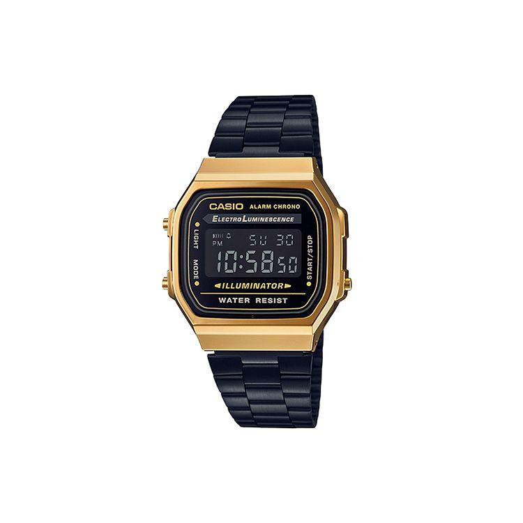 Casio Vintage Series A168 Classic Square Waterproof Quartz Movement Stainless Steel Strap Men watches Black A168WEGB-1B Regular Watch Box,Black Gold
Casio Vintage Series A168 Classic Square Waterproof Quartz Movement Stainless Steel Strap Men watches Black A168WEGB-1B Regular Watch Box,Black Gold