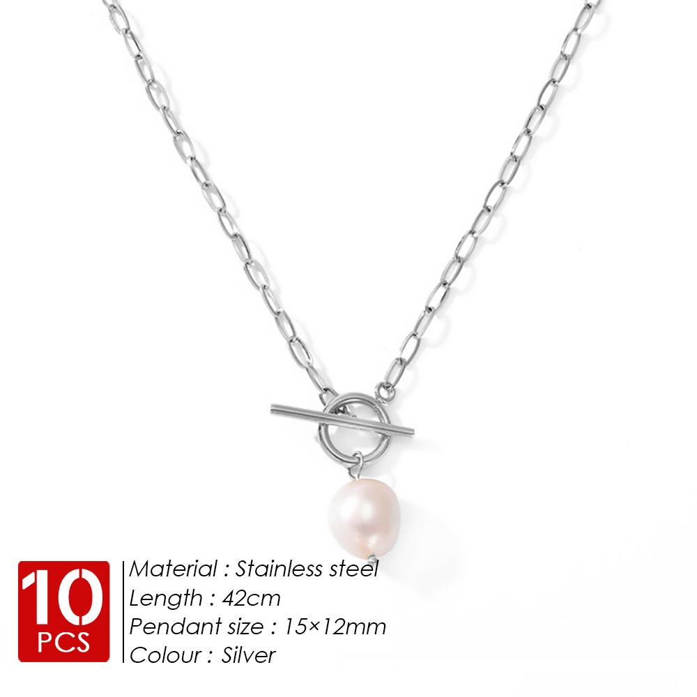 eManco 10 шт. Подвеска из пресноводного жемчуга ко Дню матери, Ожерелья-цепочки из нержавеющей стали с зажимами для бумаги, Модная бижутерия, Доставка за 48 часов
eManco 10 шт. Подвеска из пресноводного жемчуга ко Дню матери, Ожерелья-цепочки из нержавеющей стали с зажимами для бумаги, Модная бижутерия, Доставка за 48 часов