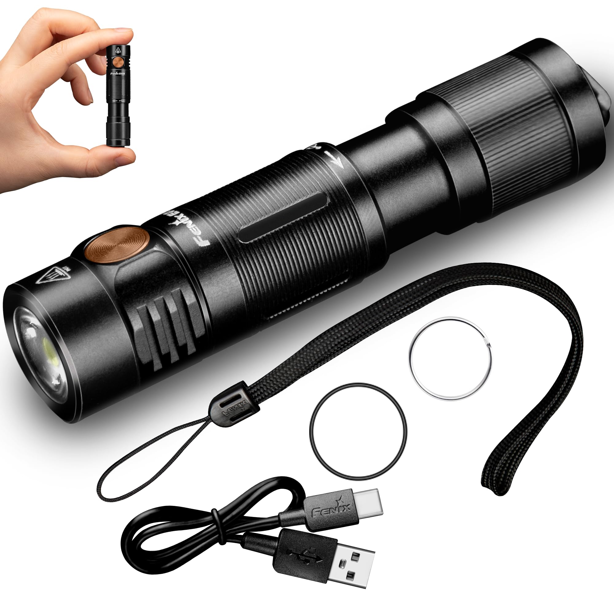 Fenix Compact Rechargeable Keychain 400 Lightweight Battery IP68 Waterproof and 78m Micro Portable LED High Ideal for Outdoor Activities like Dog чорний
Fenix Compact Rechargeable Keychain 400 Lightweight Battery IP68 Waterproof and 78m Micro Portable LED High Ideal for Outdoor Activities like Dog чорний
